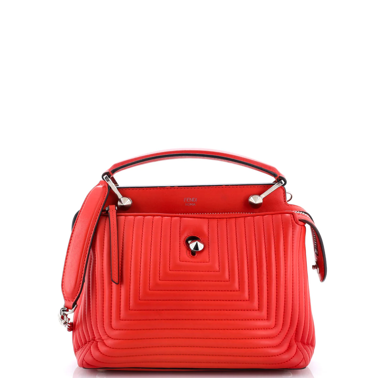 DotCom Click Top Handle Bag Quilted Leather Small - Deep Luxury