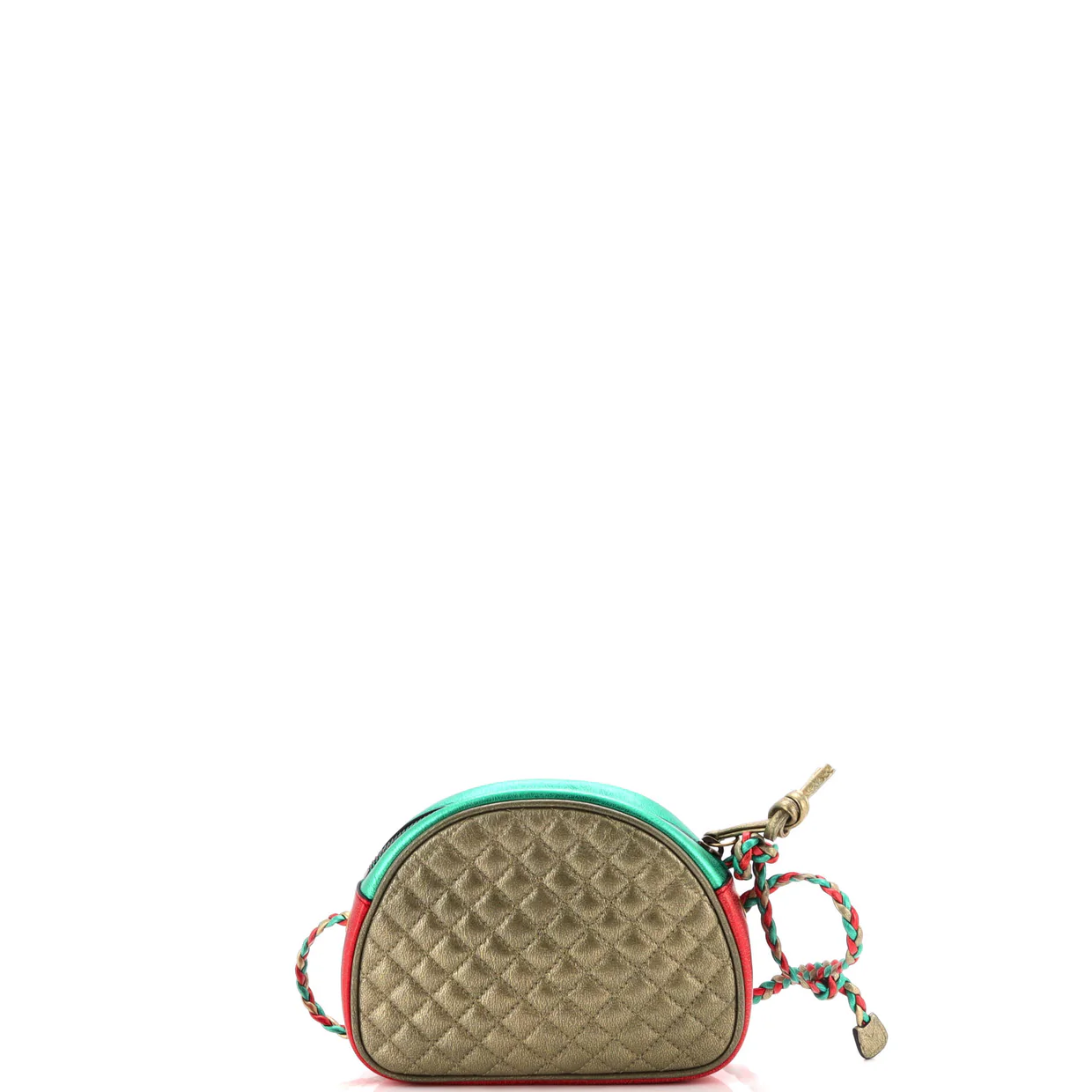 Trapuntata Camera Shoulder Bag Quilted Laminated Leather Mini - Deep Luxury