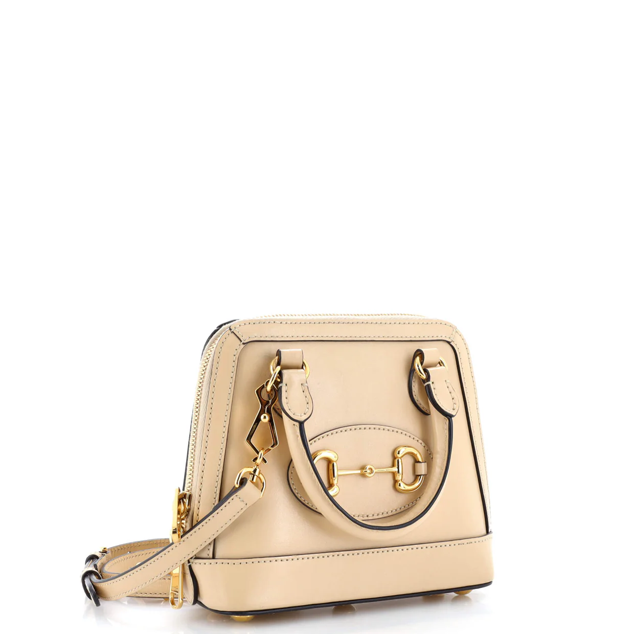 Horsebit 1955 Top Handle Bag Leather Mini - Deep Luxury