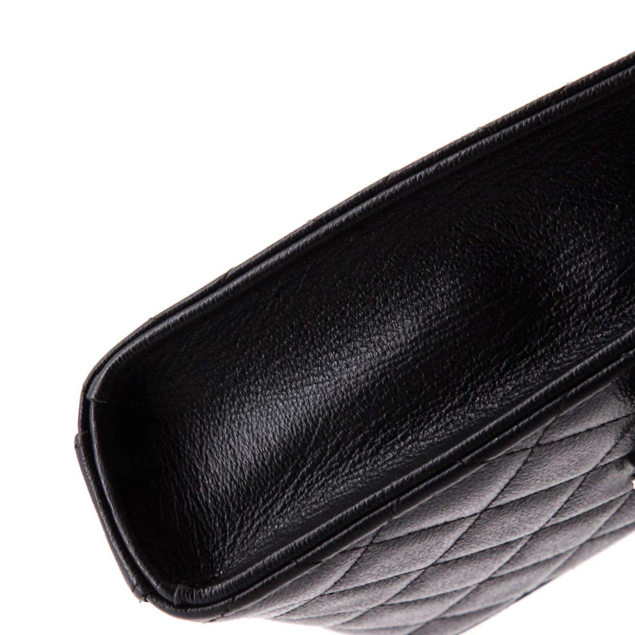 CC Box Flap Phone Holder Crossbody Bag Quilted Caviar - Deep Luxury