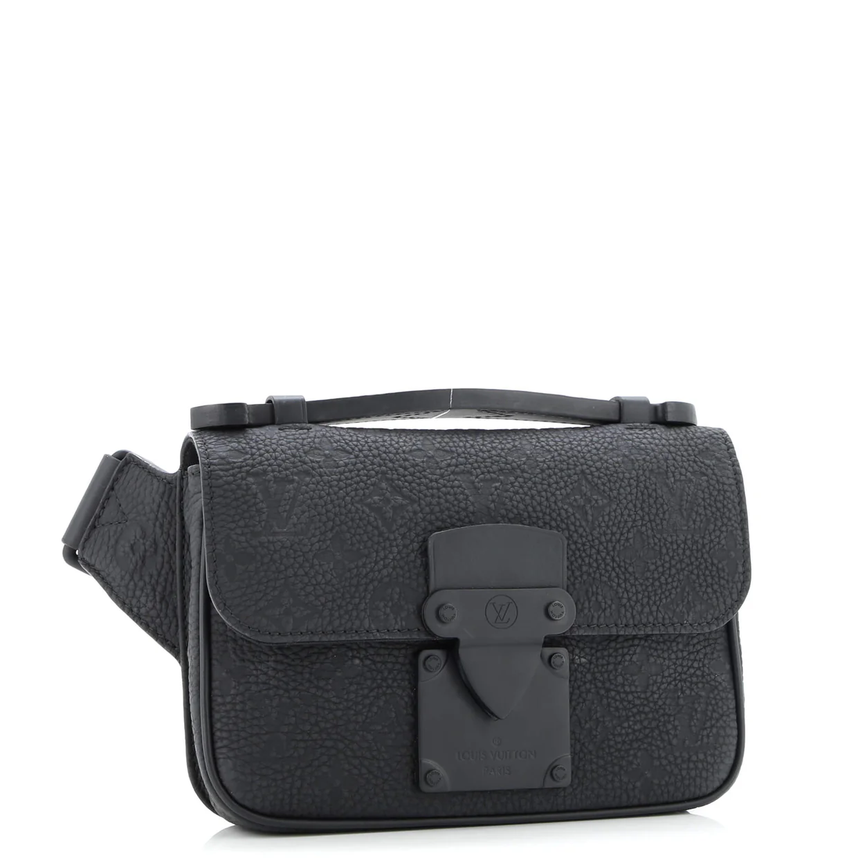 S Lock Sling Bag Monogram Taurillon Leather - Deep Luxury