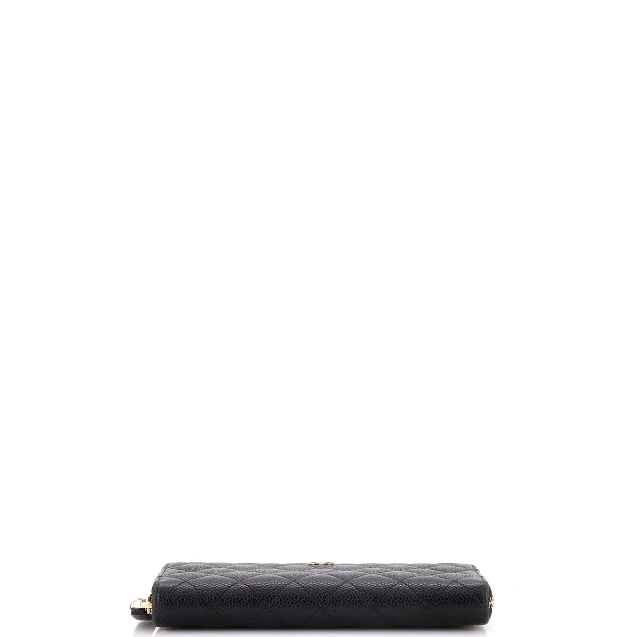 Zip Around Wallet Quilted Caviar Long - Deep Luxury