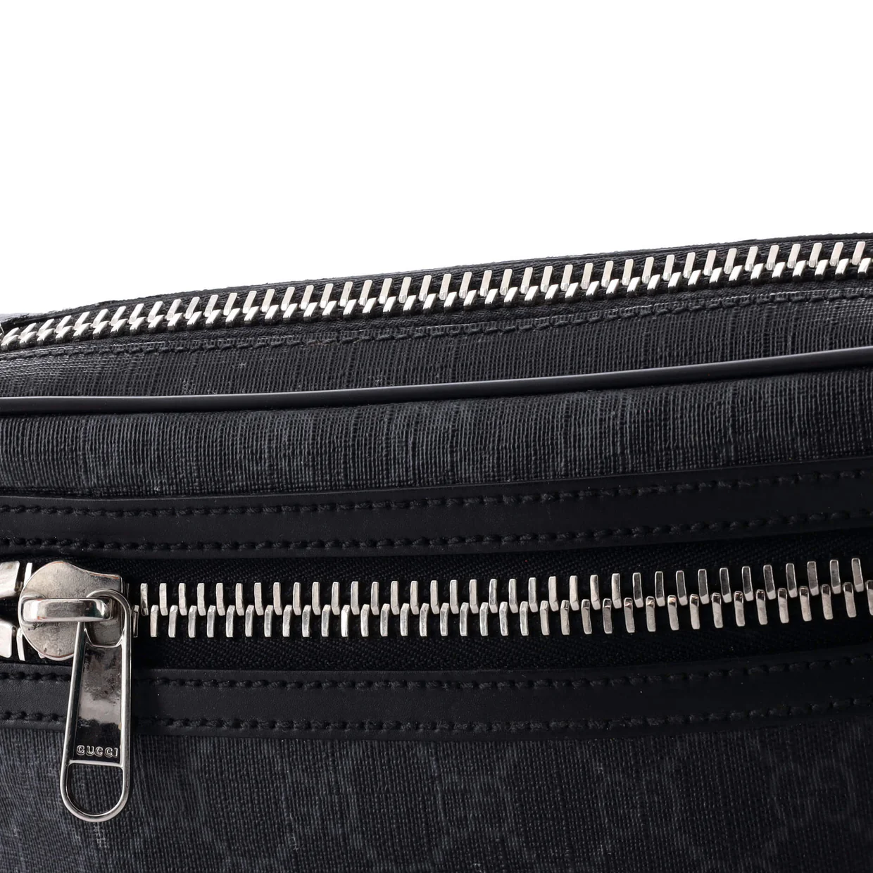 Front Pocket Camera Bag GG Crystal Coated Canvas Mini - Deep Luxury