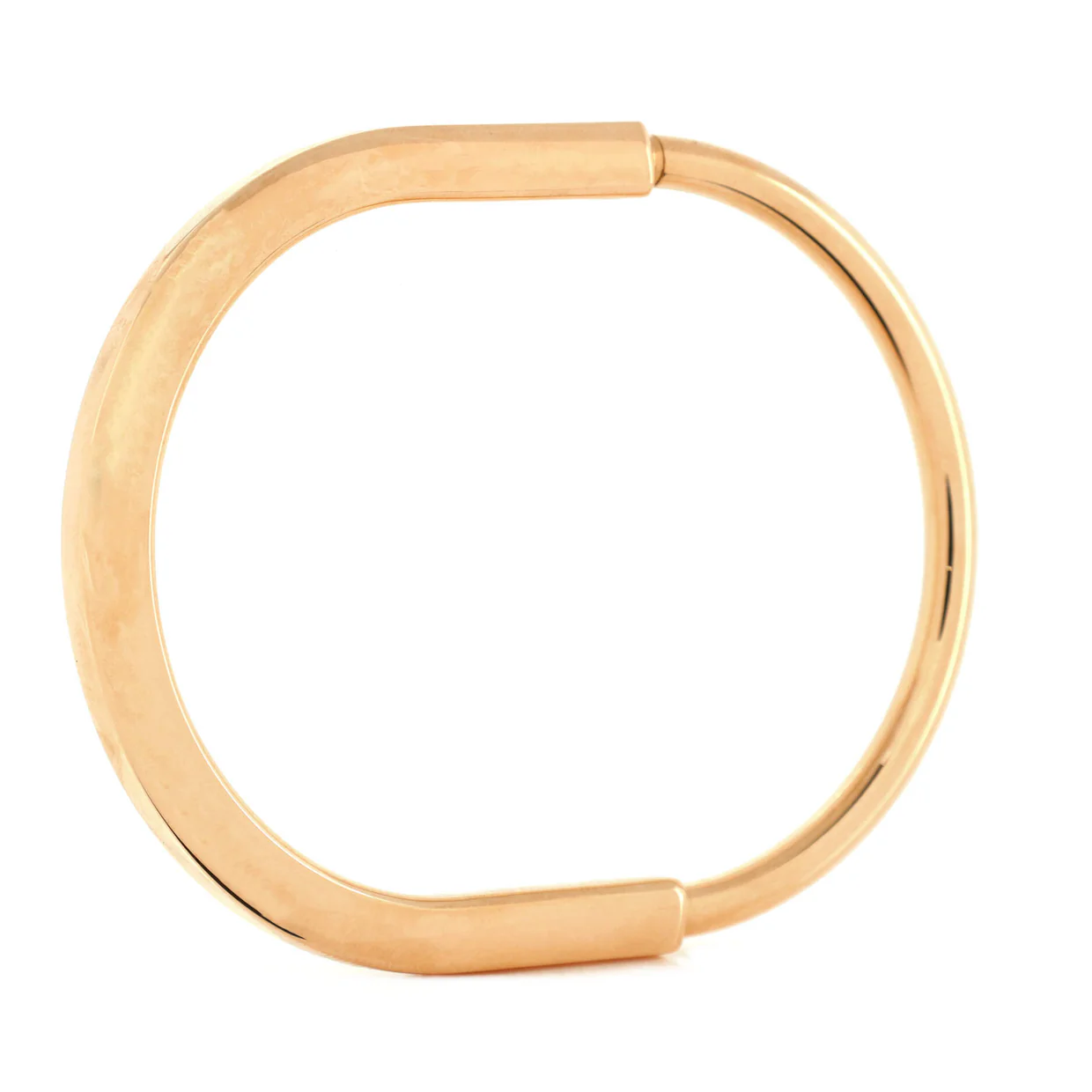 Lock Bangle Bracelet 18K Rose Gold - Deep Luxury