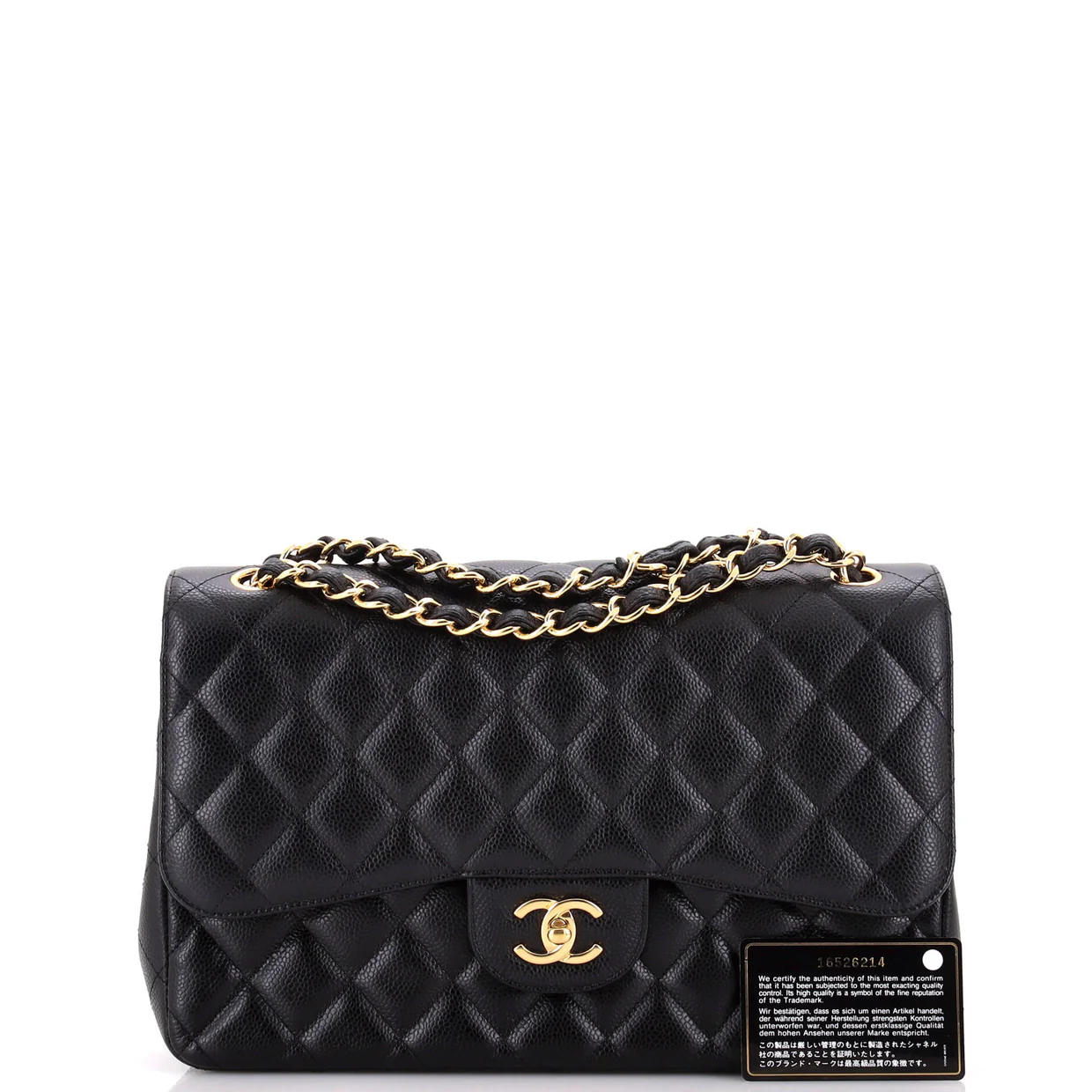 Vintage Classic Double Flap Bag Quilted Caviar Jumbo - Deep Luxury