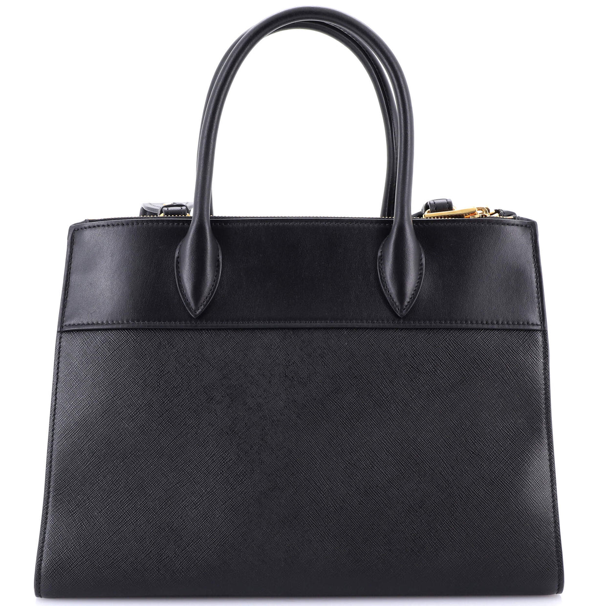 Paradigme Tote Saffiano with City Calf Medium - Deep Luxury