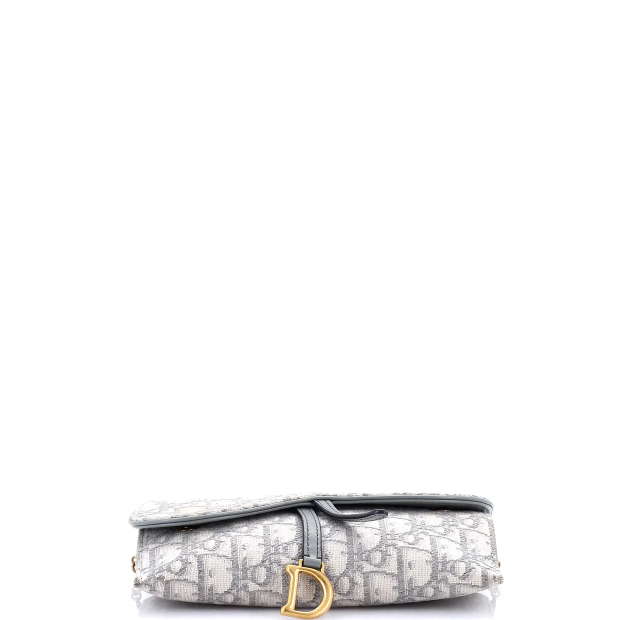 Saddle Chain Wallet Oblique Canvas - Deep Luxury