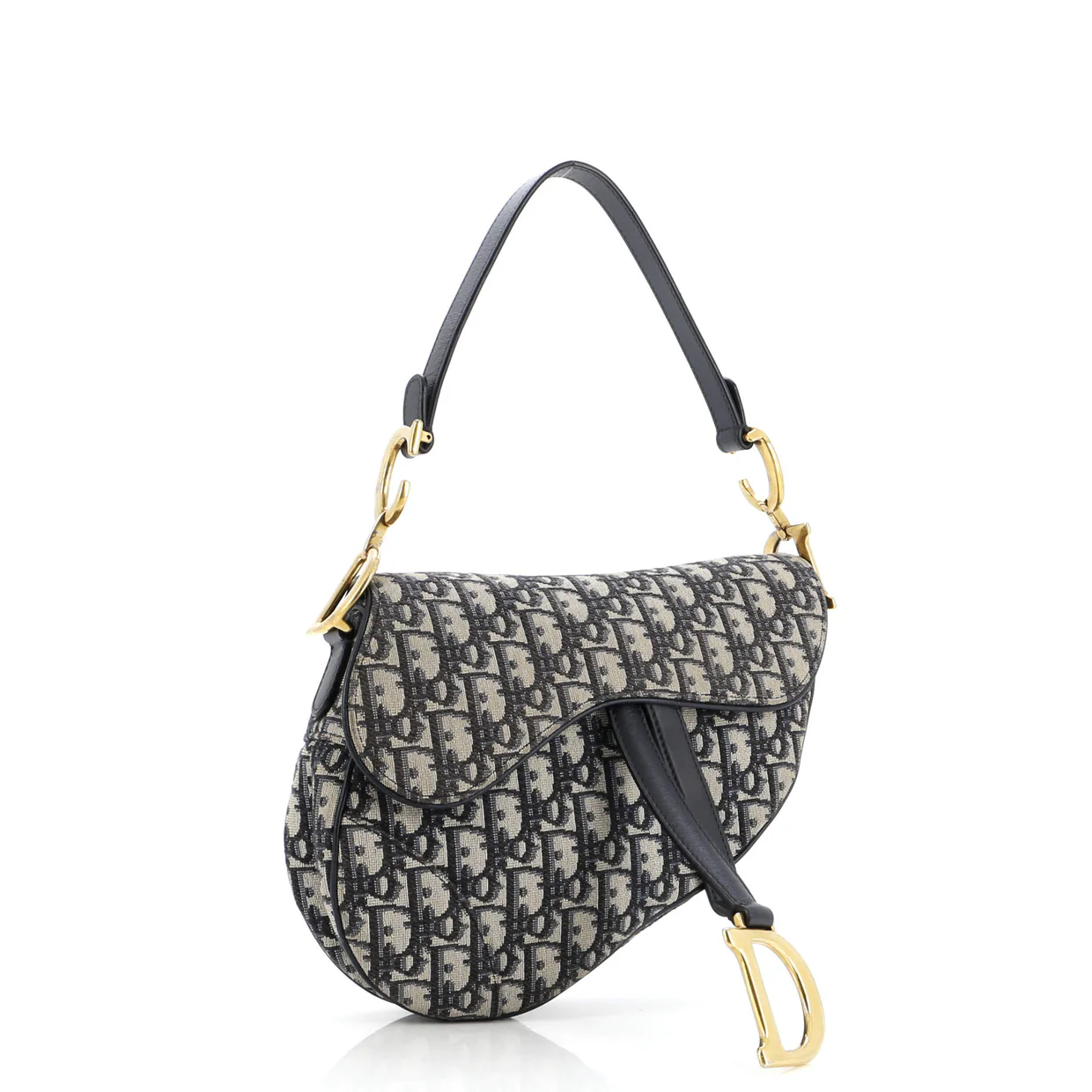 Saddle Handbag Oblique Canvas Medium - Deep Luxury