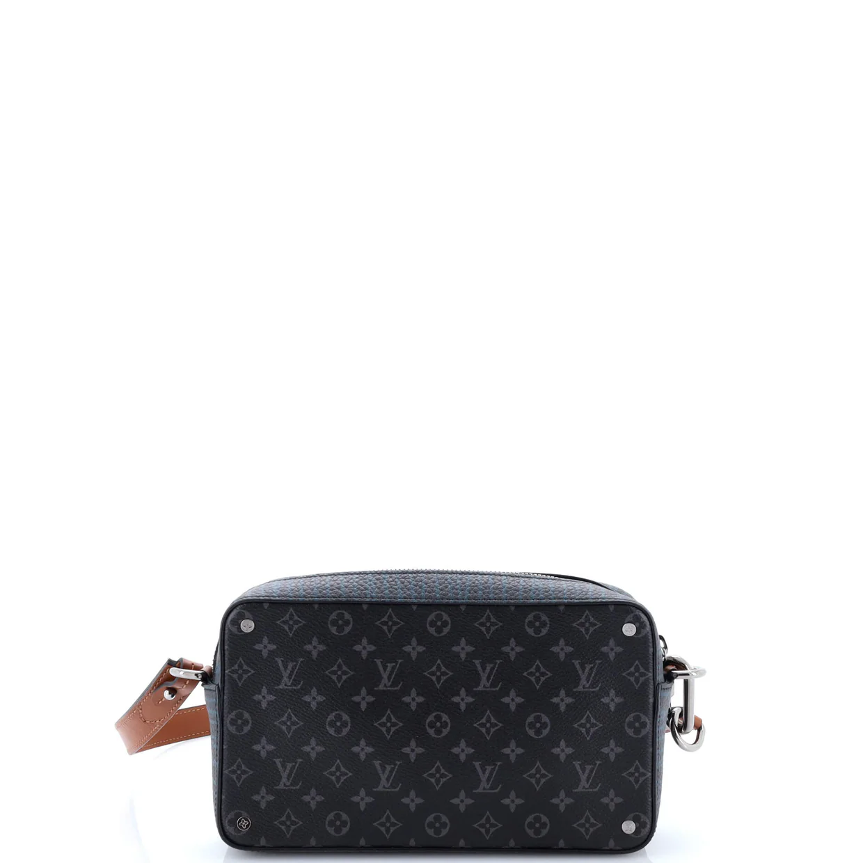 Volga On Strap Bag Monogram Eclipse Canvas with Monogram Leather - Deep Luxury
