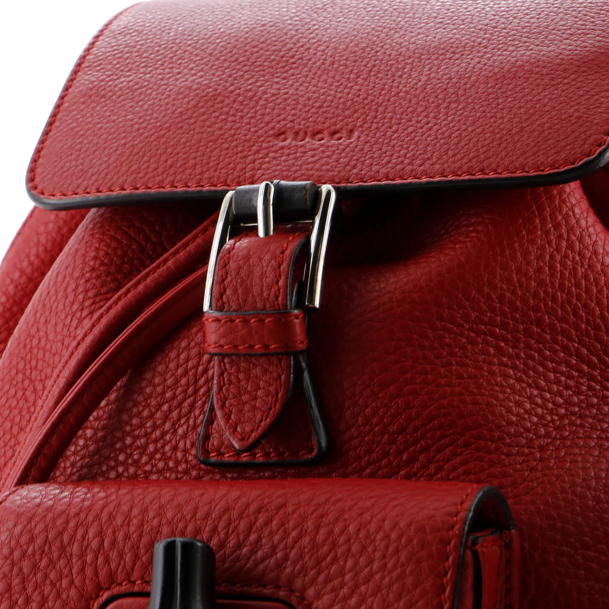 Bamboo Tassel Backpack Leather Mini - Deep Luxury