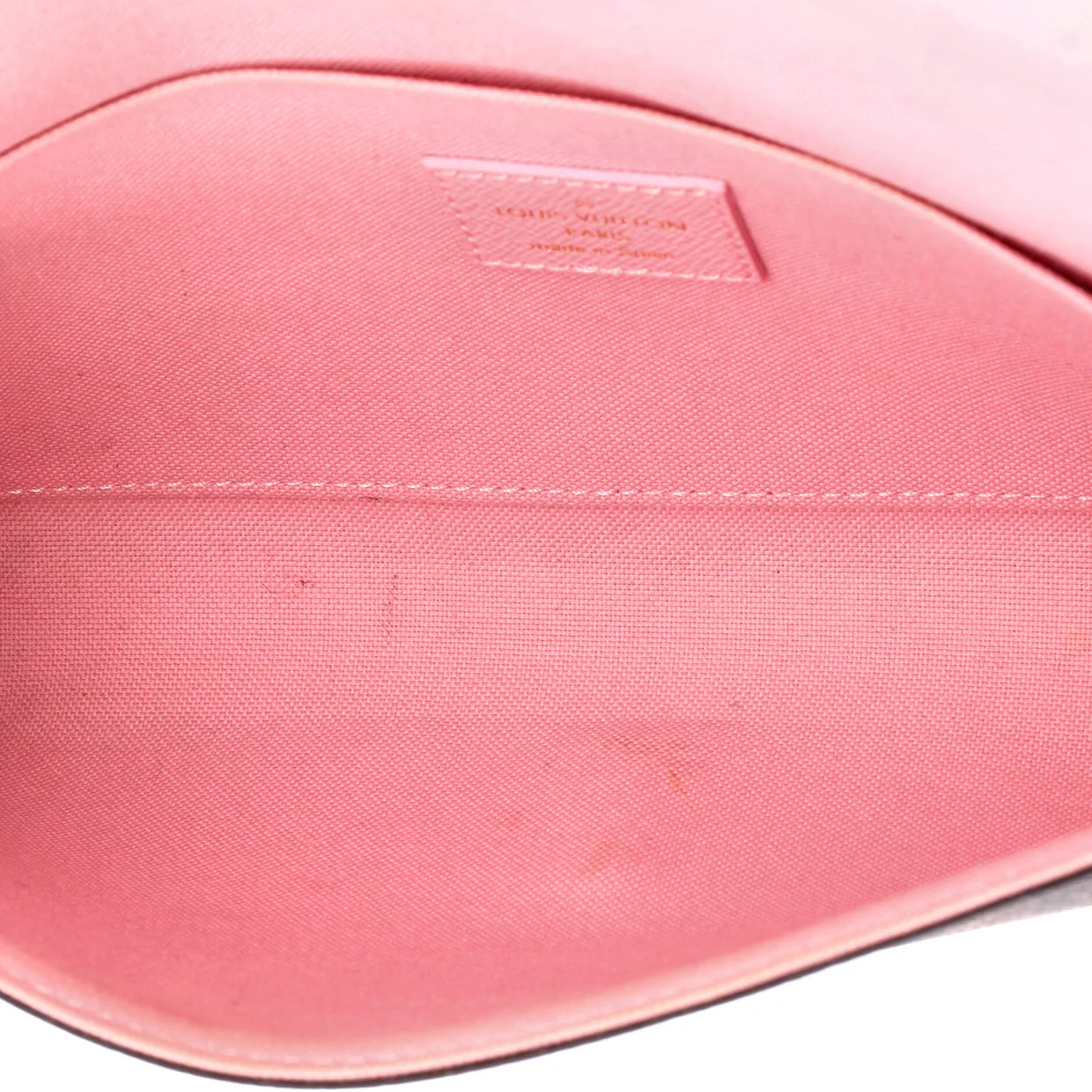 Felicie Pochette Flower Printed Studded Damier - Deep Luxury