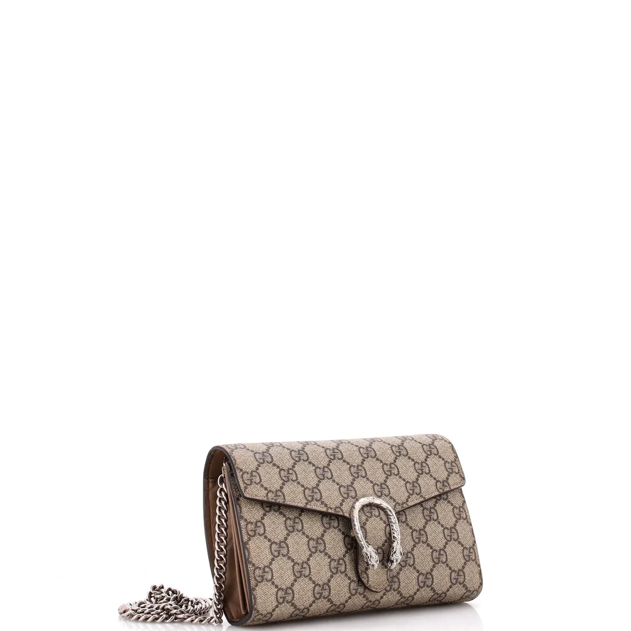 Dionysus Chain Wallet GG Coated Canvas Small - Deep Luxury