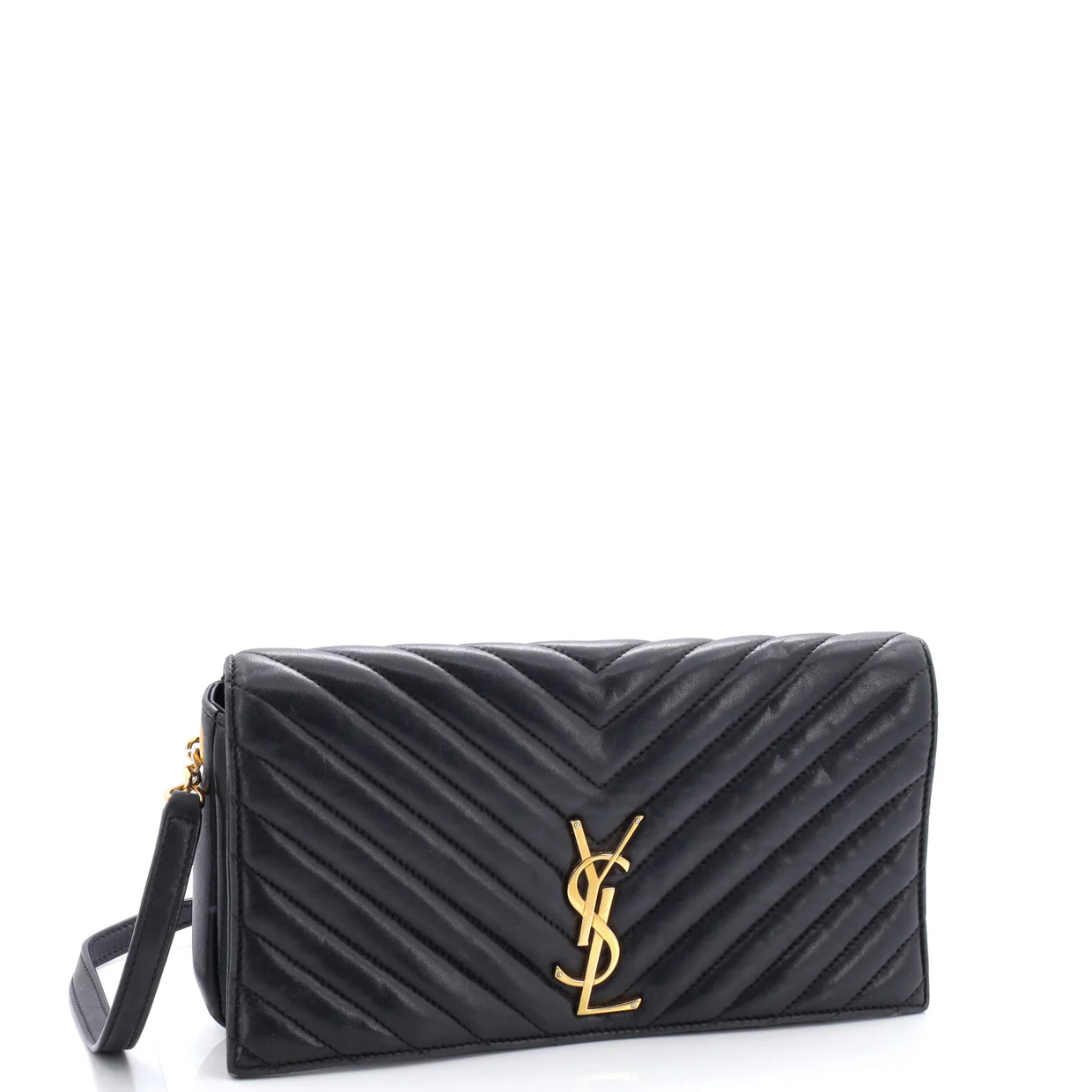 Kate 99 Flap Bag Chevron Leather Medium - Deep Luxury