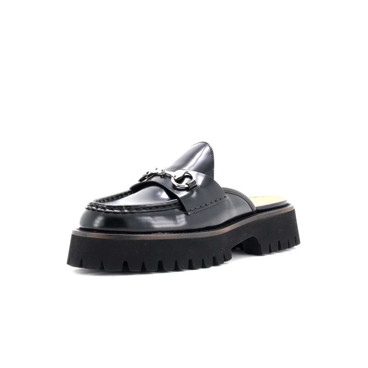 Women's Horsebit Flatform Mules Leather - Deep Luxury