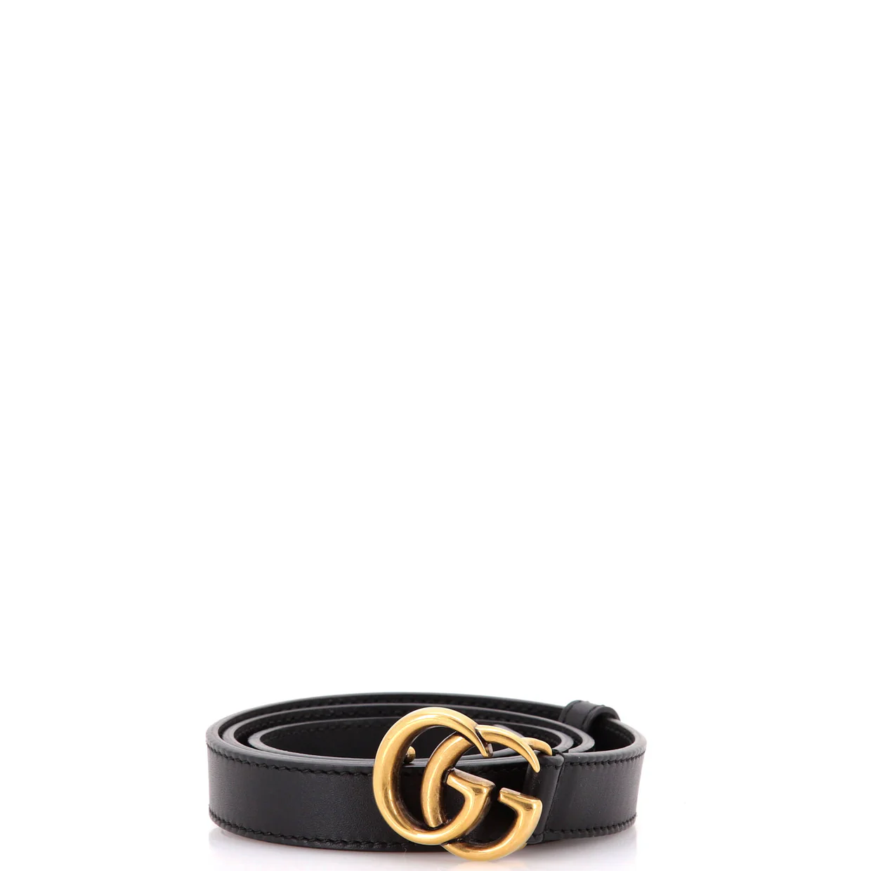 GG Marmont Belt Leather Thin 85 - Deep Luxury