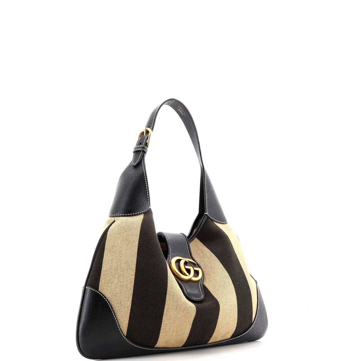 Aphrodite Shoulder Bag Canvas and Leather Medium - Deep Luxury