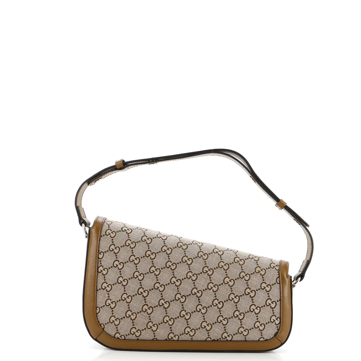 Horsebit 1955 Asymmetric Shoulder Bag GG Canvas with Leather Small - Deep Luxury