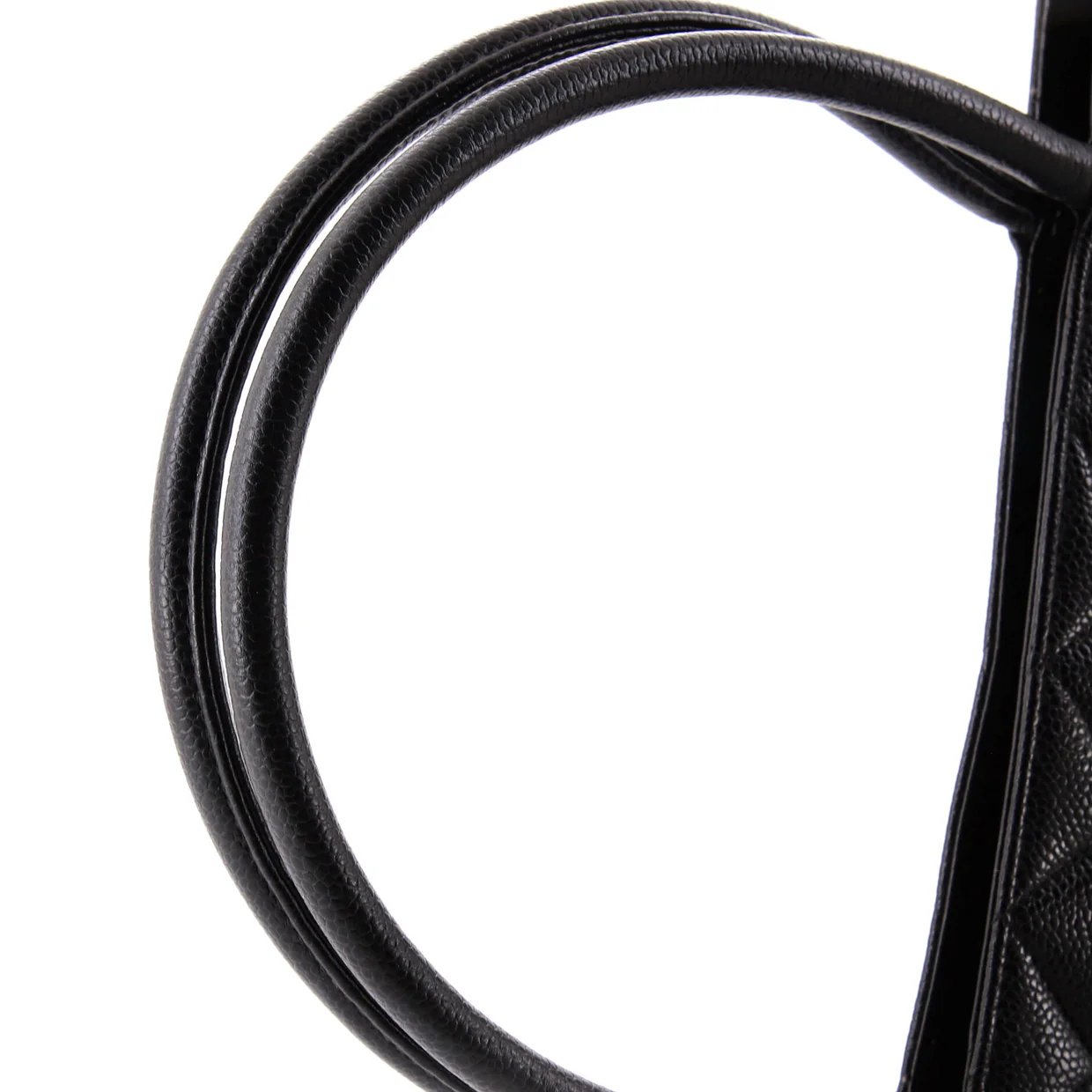 Medallion Tote Quilted Caviar - Deep Luxury