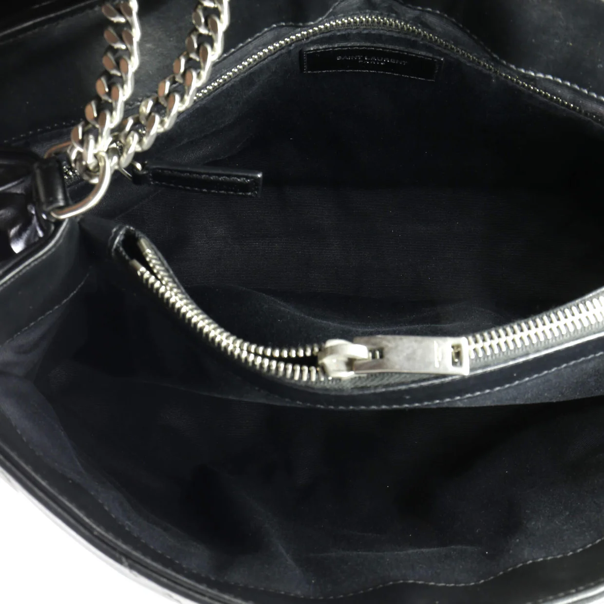 Loulou Shoulder Bag Matelasse Chevron Leather Medium - Deep Luxury