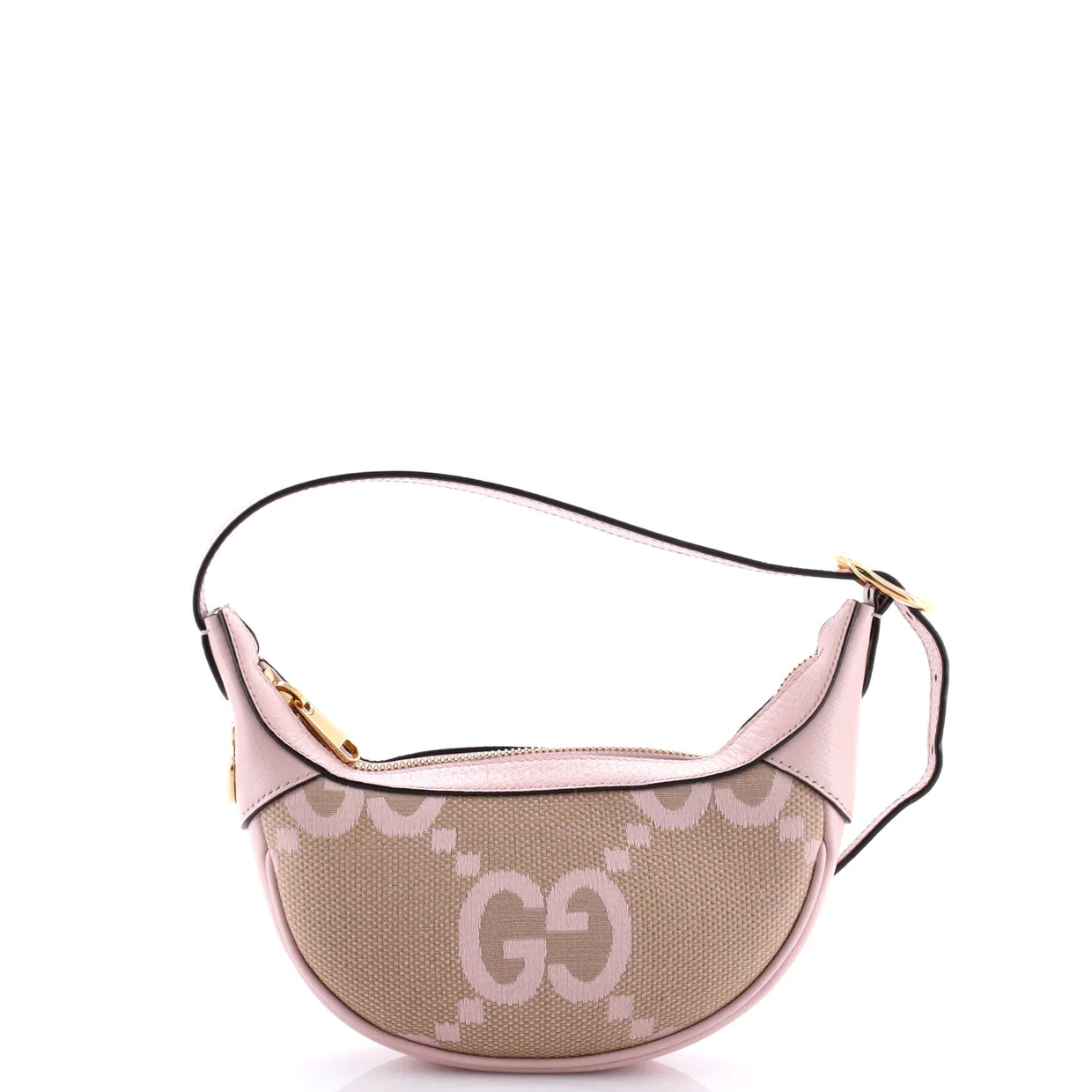 Ophidia Zip Hobo Jumbo GG Canvas with Leather Mini - Deep Luxury