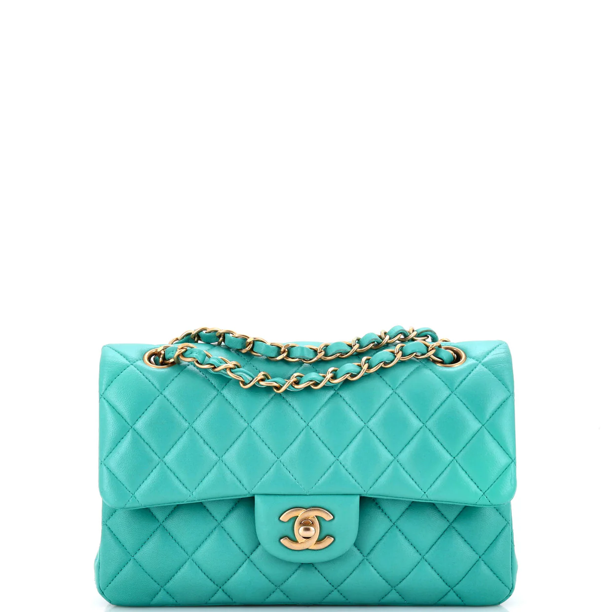 Classic Double Flap Bag Quilted Lambskin Small - Deep Luxury