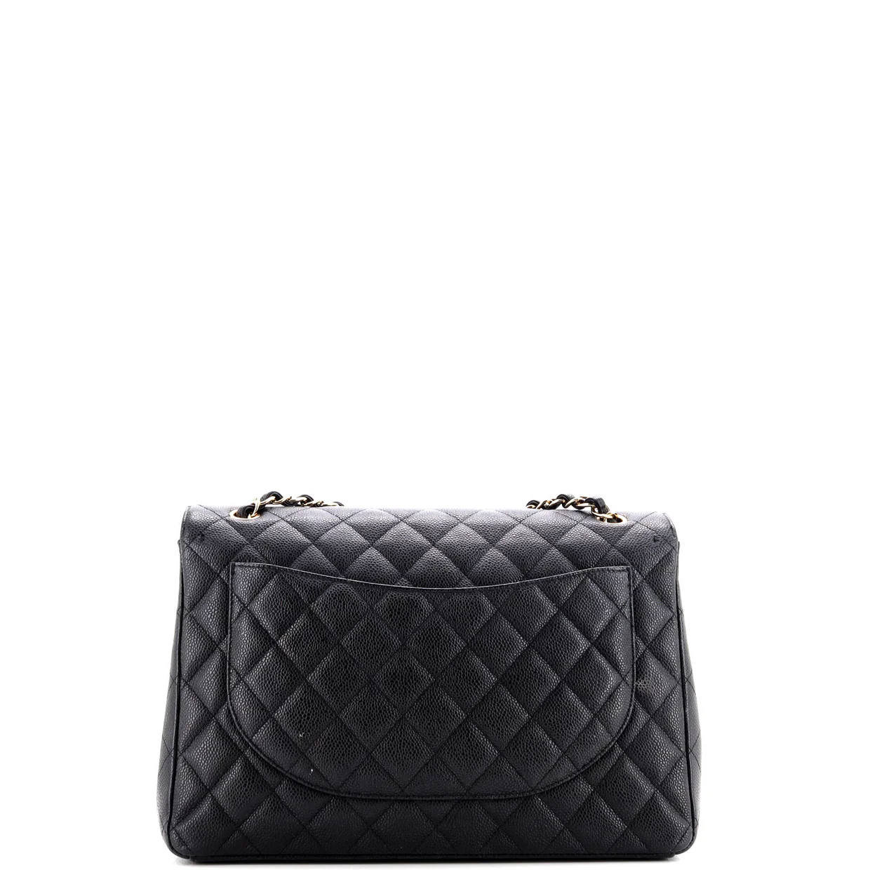 Classic Double Flap Bag Quilted Caviar Maxi - Deep Luxury