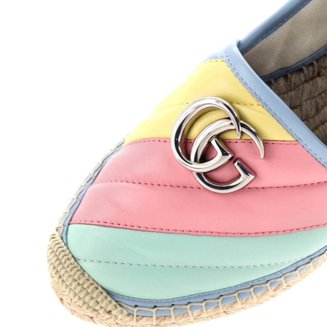 Women's GG Marmont Espadrilles Matelasse Leather - Deep Luxury