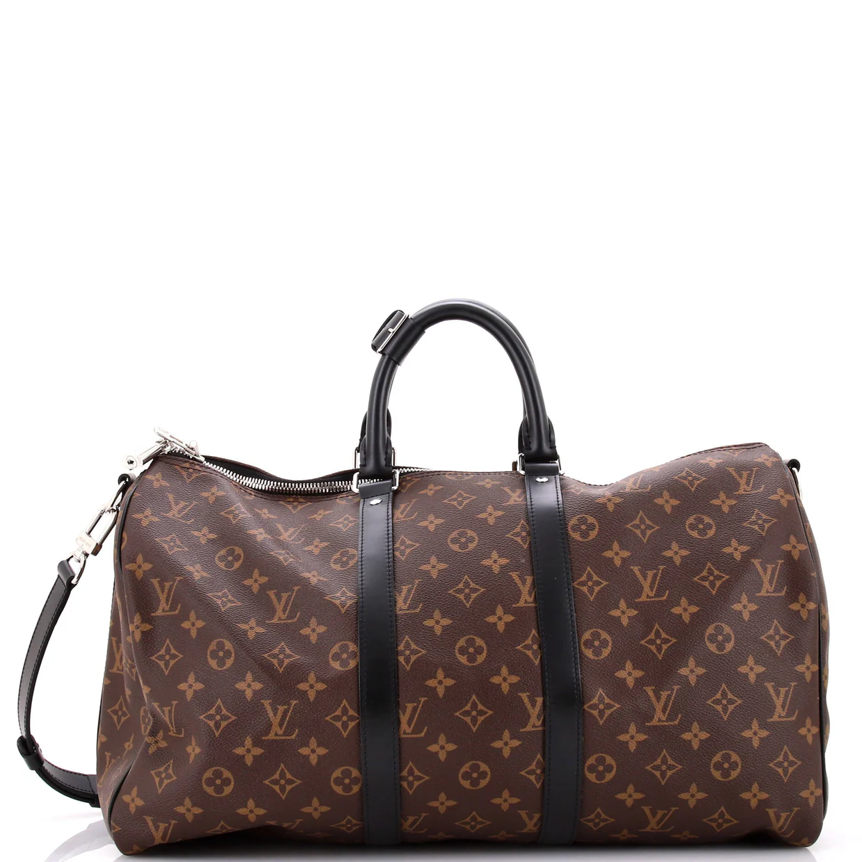 Keepall Bandouliere Bag Macassar Monogram Canvas 45 - Deep Luxury