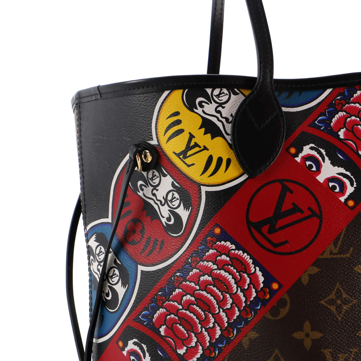 Neverfull NM Tote Limited Edition Kabuki Monogram Canvas MM - Deep Luxury