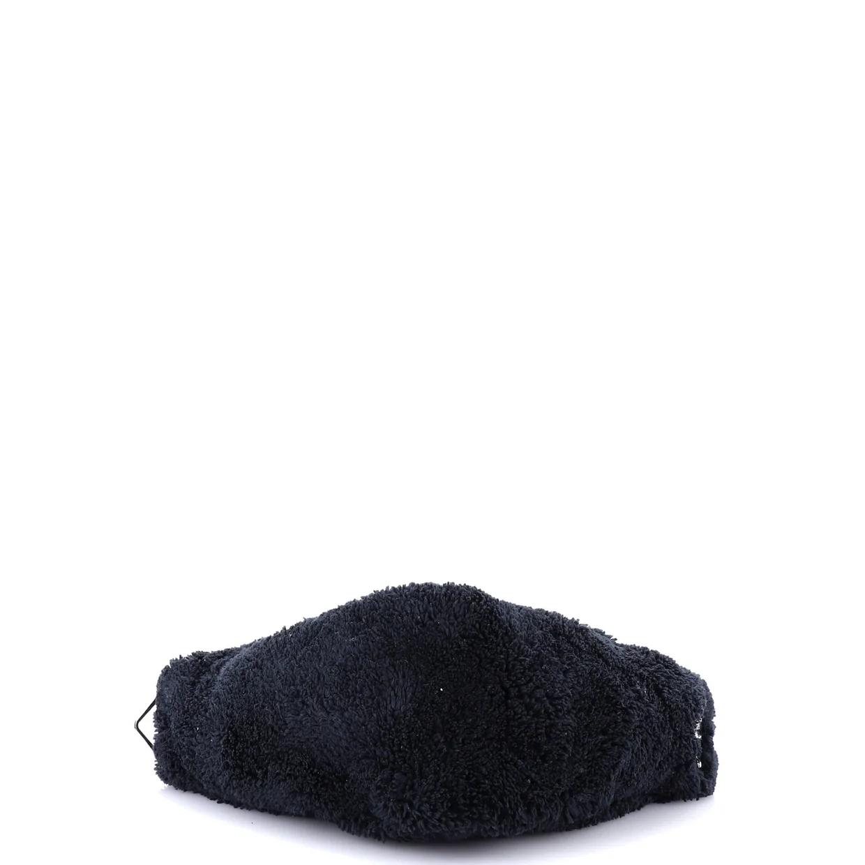 Triangle Logo Zip Crossbody Bag Terry Cloth Small - Deep Luxury