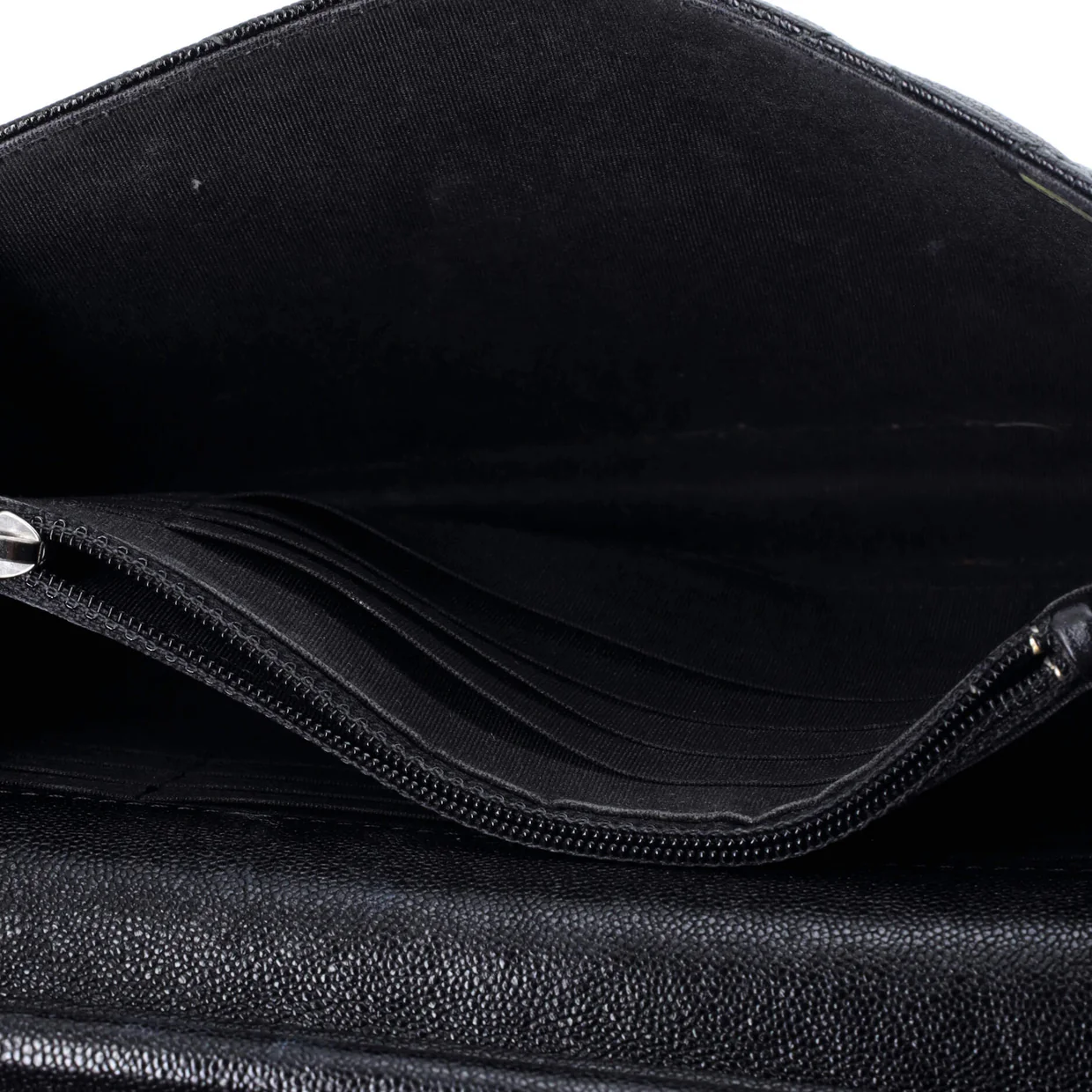 Boy Square Wallet on Chain Quilted Caviar - Deep Luxury