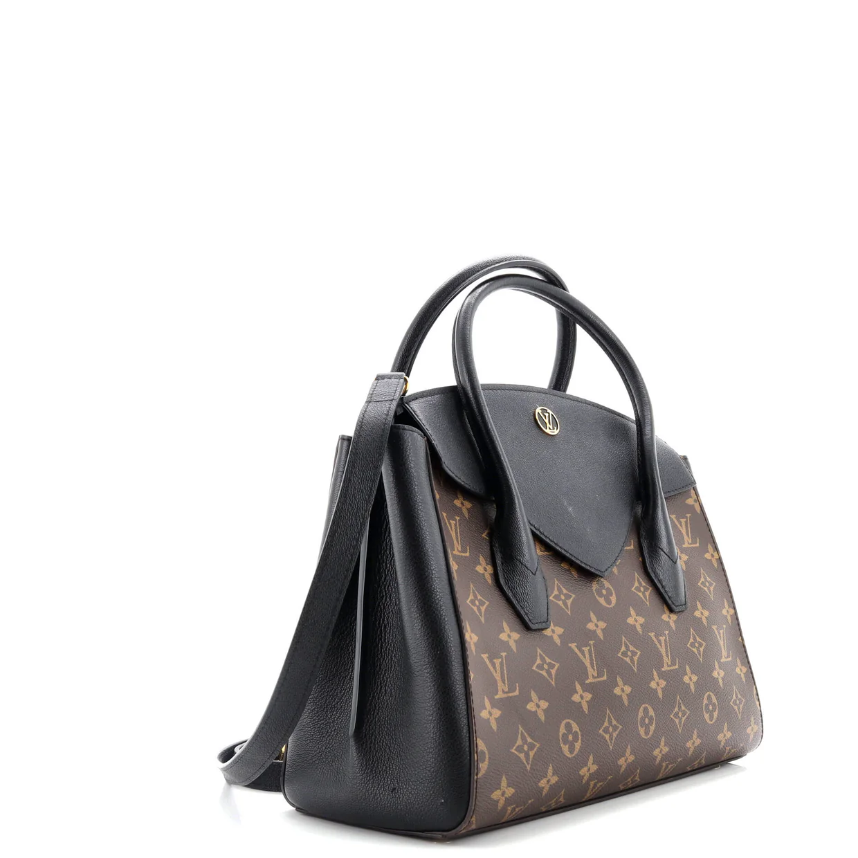 Florine Handbag Monogram Canvas and Leather - Deep Luxury