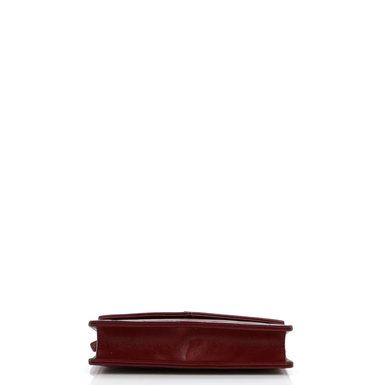 Classic Monogram Wallet on Chain Matelasse Chevron Leather Small - Deep Luxury