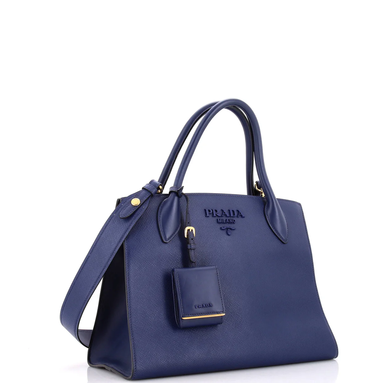 Monochrome Tote Saffiano with City Calf Medium - Deep Luxury