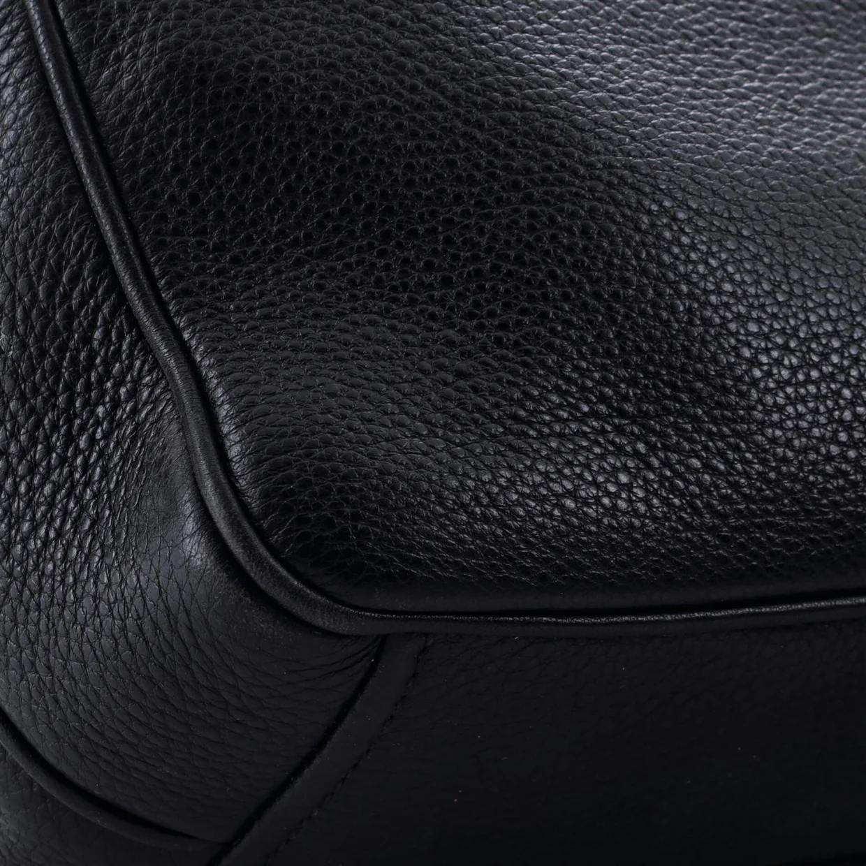 Double Zip Camera Bag Vitello Phenix Medium - Deep Luxury