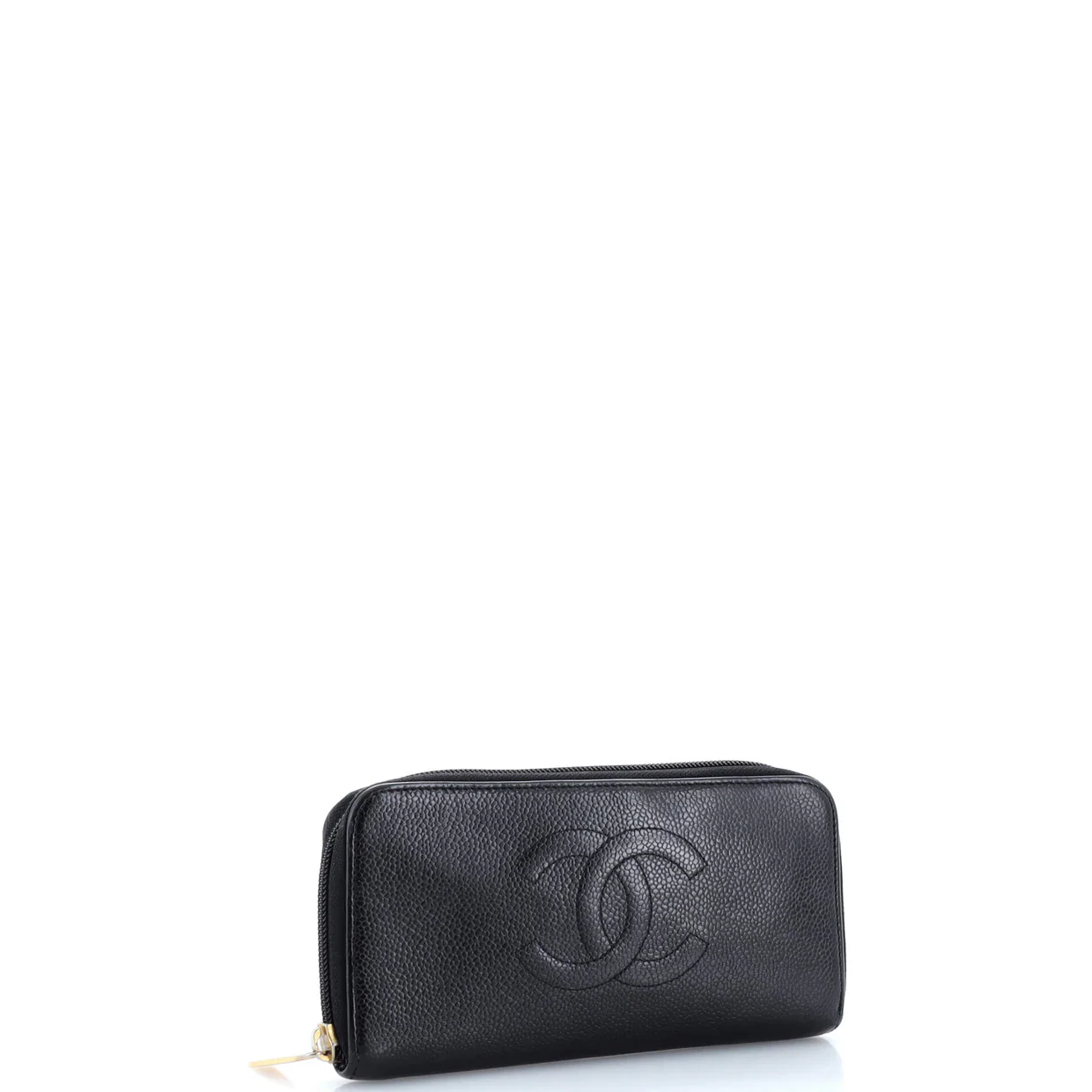Timeless CC Zipped Wallet Caviar Long - Deep Luxury
