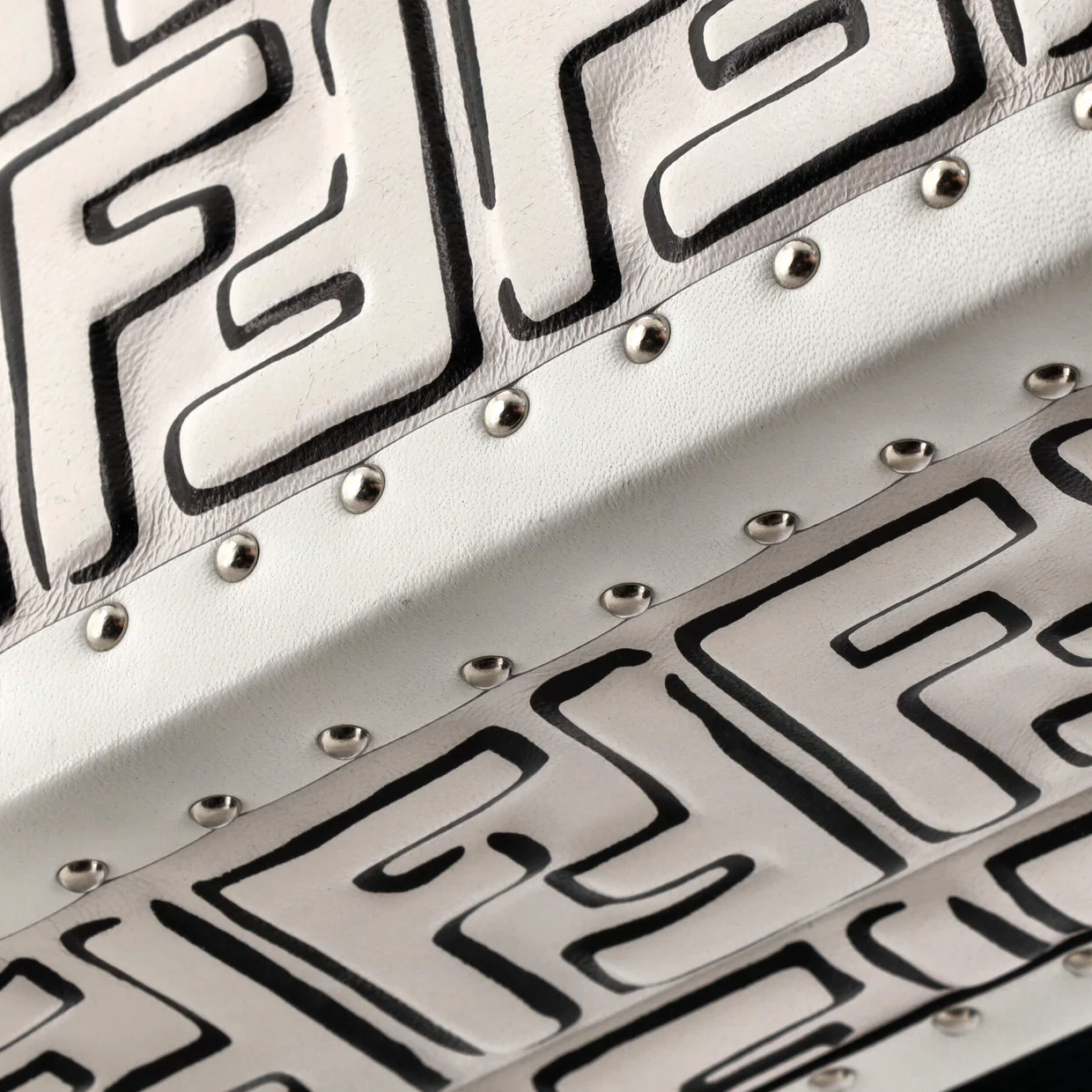 Rigid Travel Trunk Joshua Vides Zucca Embossed Leather Small - Deep Luxury