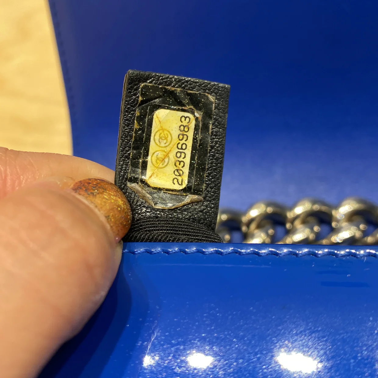 Boy Flap Bag Quilted Plexiglass Patent Small - Deep Luxury