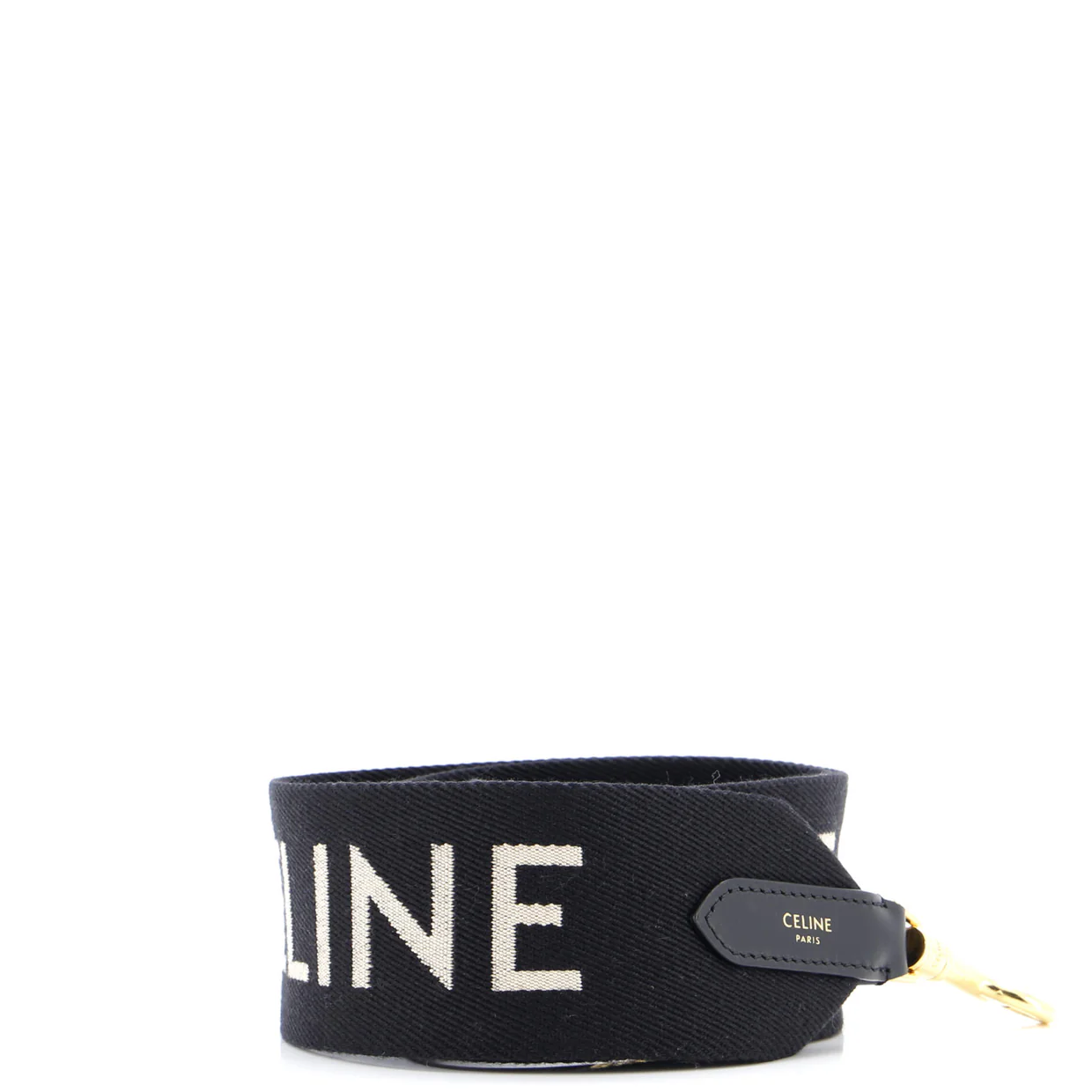 Logo Shoulder Strap Jacquard Wool Long - Deep Luxury