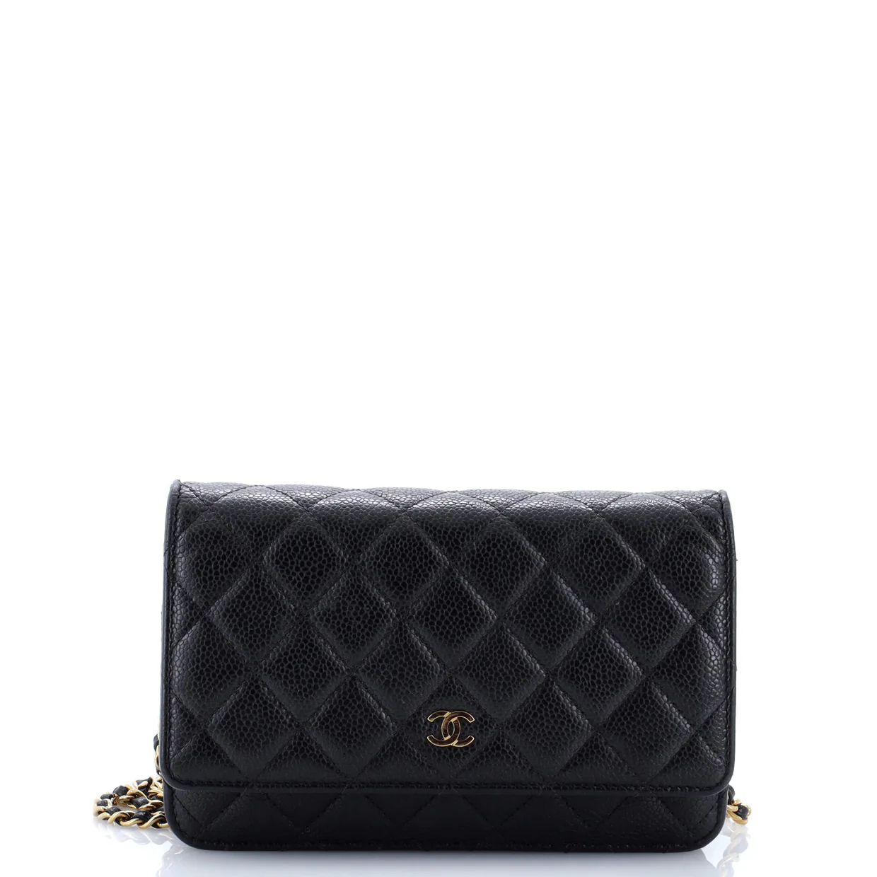 Wallet on Chain Quilted Caviar - Deep Luxury