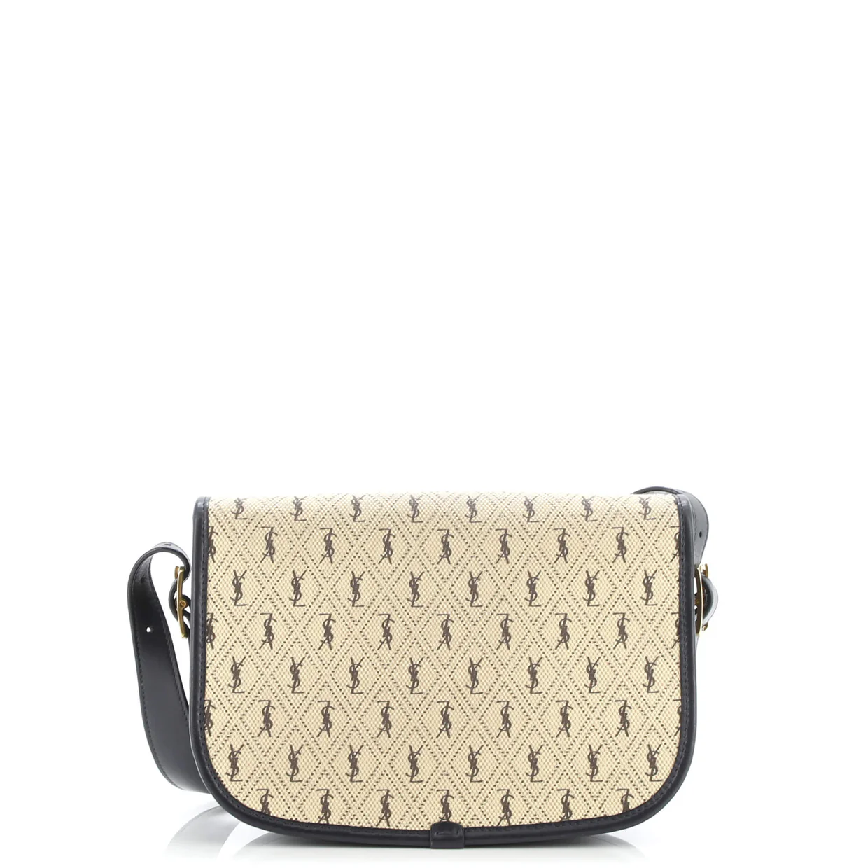 Flap Satchel Monogram All Over Canvas and Leather Medium - Deep Luxury