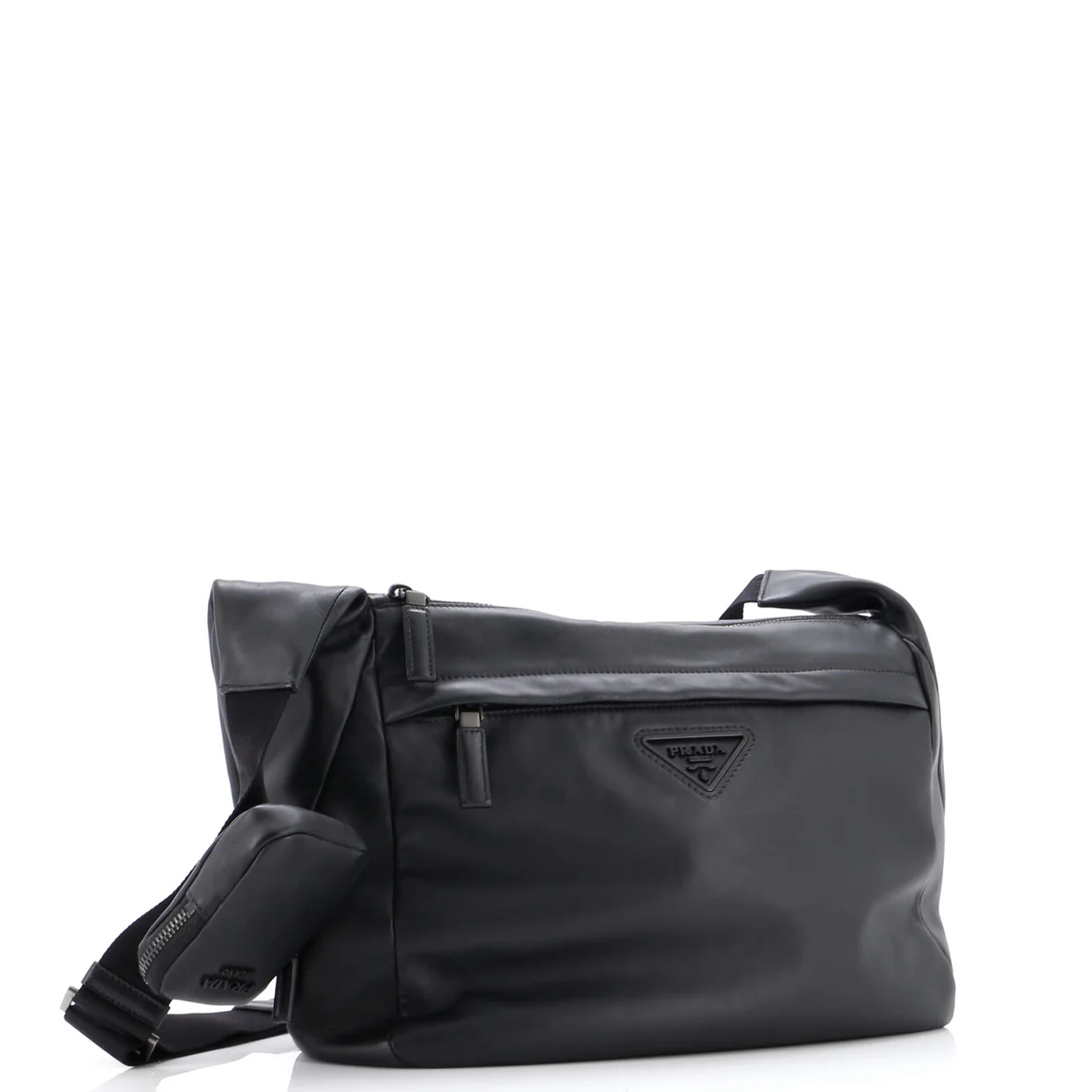 Re-Edition Zip Messenger Bag Leather Large - Deep Luxury