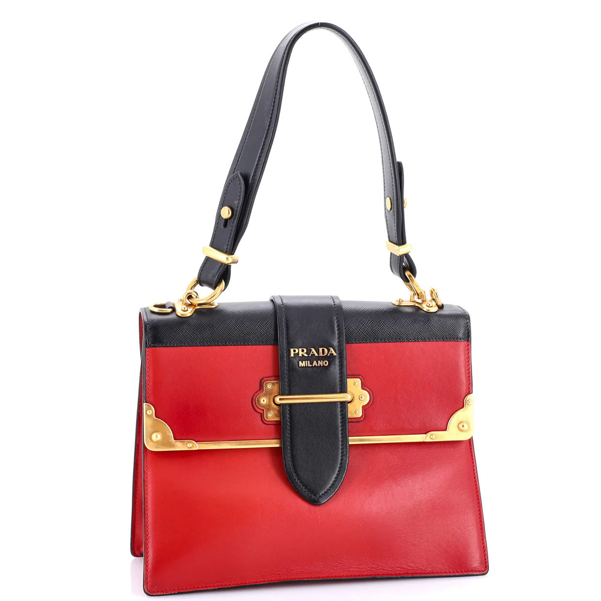 Cahier Convertible Shoulder Bag City Calf and Saffiano Medium - Deep Luxury