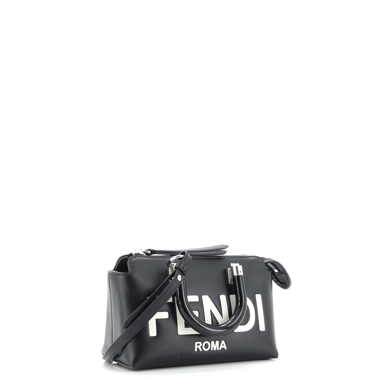 Logo By The Way Top Handle Bag Embossed Leather Mini - Deep Luxury