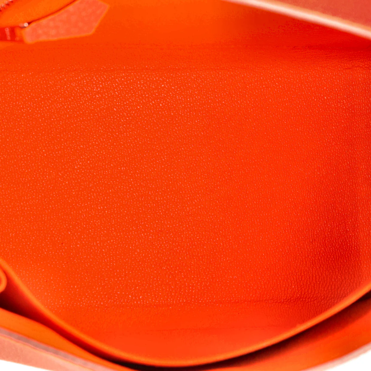 Kelly Handbag Orange Minium Togo with Palladium Hardware 25 - Deep Luxury