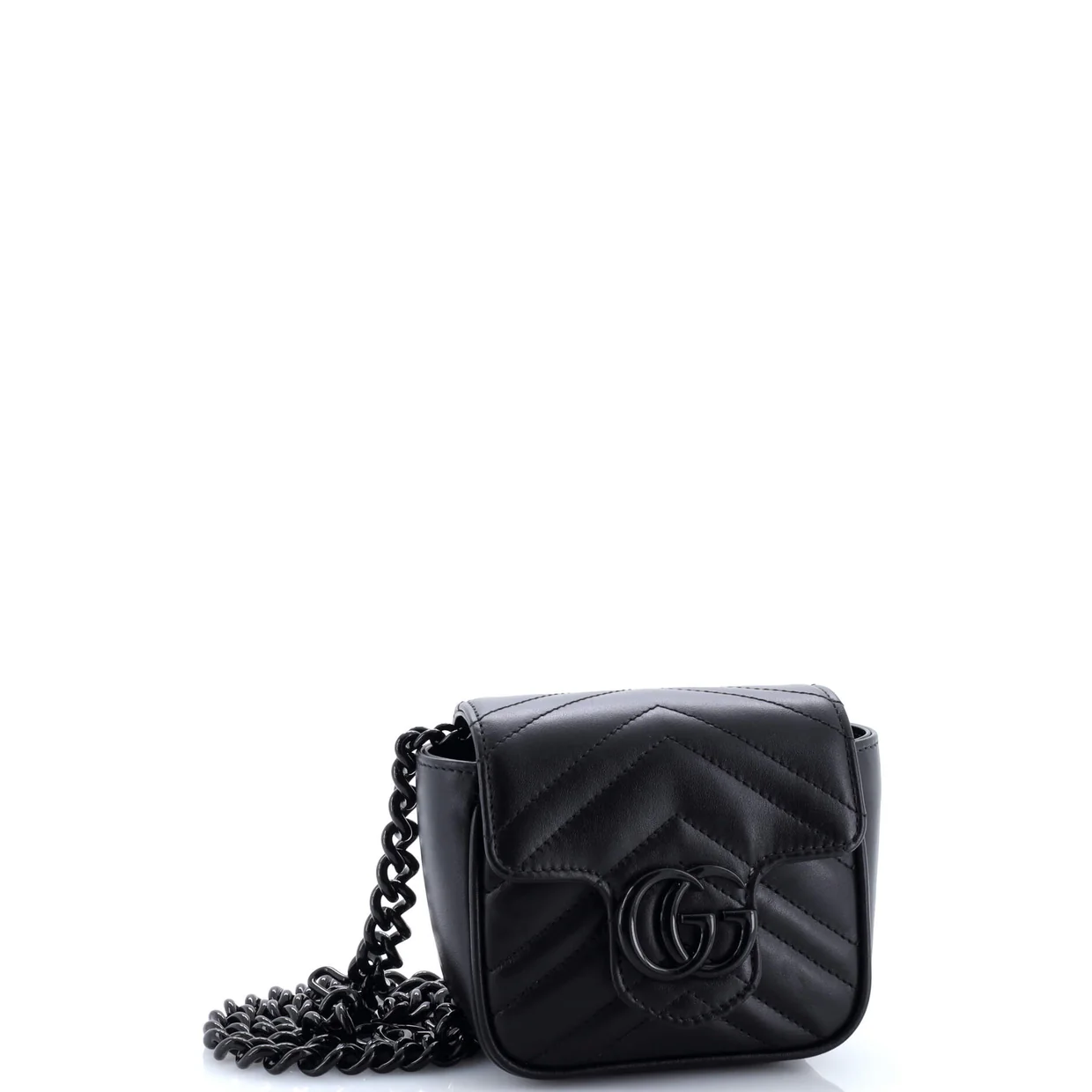 GG Marmont Flap Belt Bag Matelasse Leather Mini - Deep Luxury