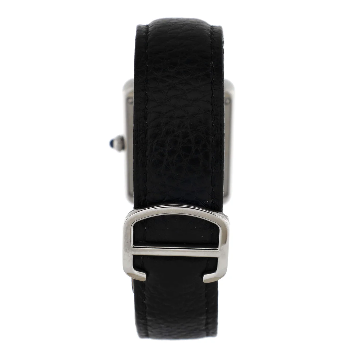 Tank Solo Quartz Watch Stainless Steel and Leather 27 - Deep Luxury