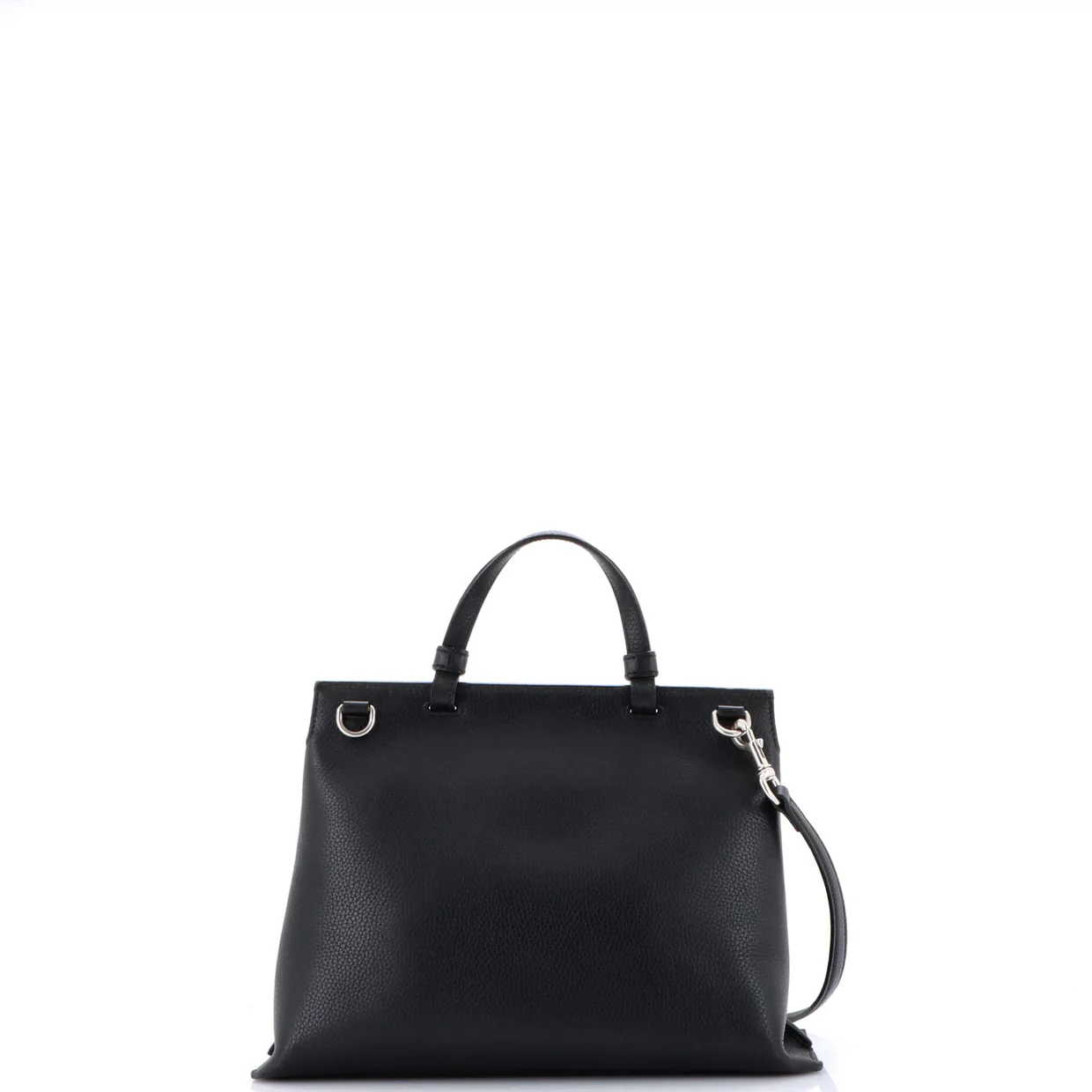 Bamboo Daily Top Handle Bag Leather Medium - Deep Luxury