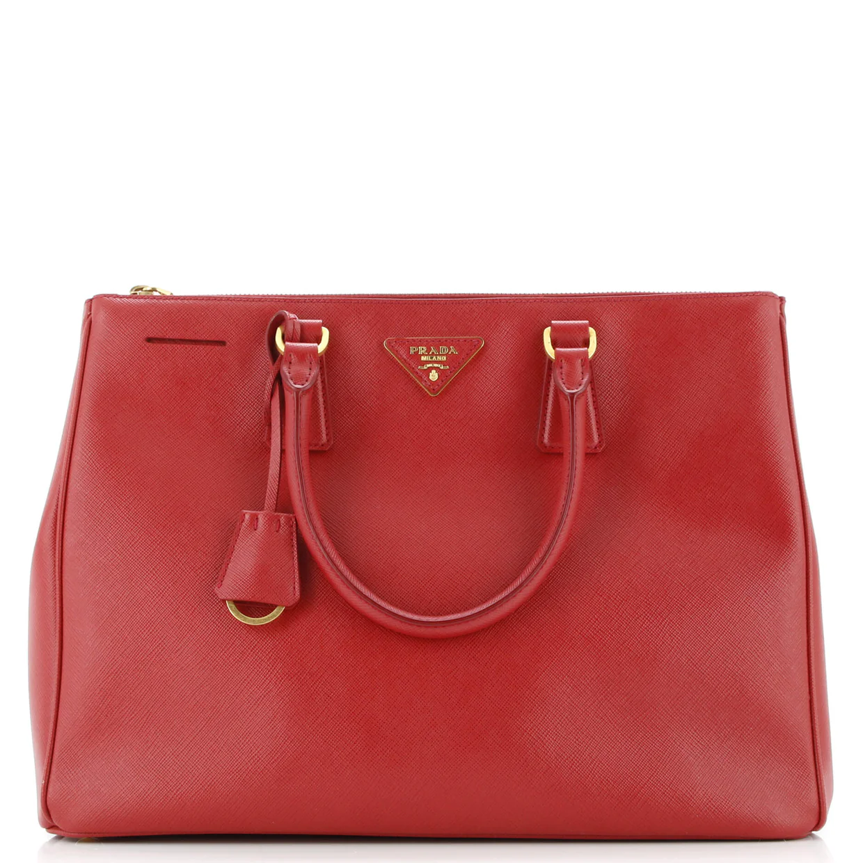 Double Zip Lux Tote Saffiano Leather Large - Deep Luxury