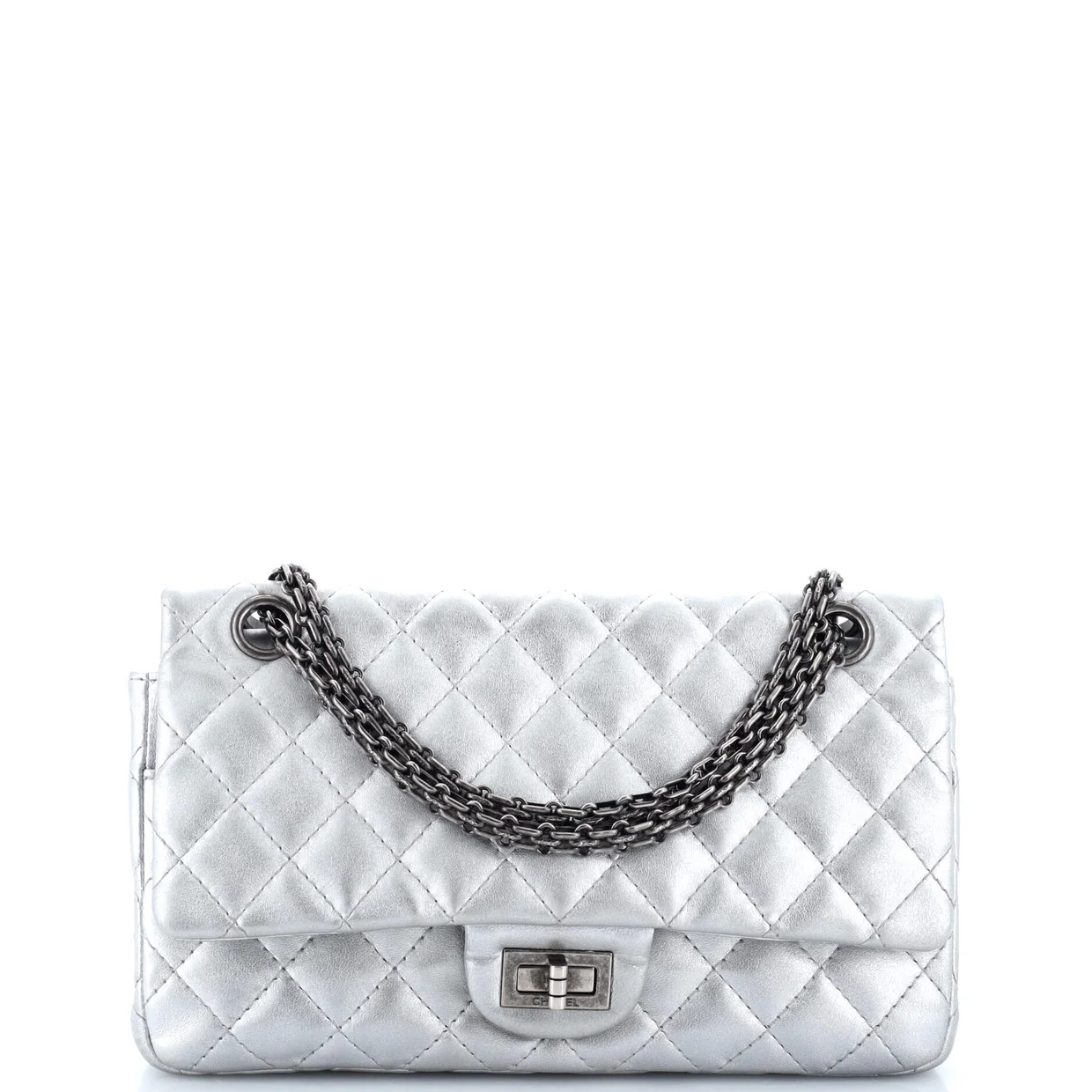 Reissue 2.55 Flap Bag Quilted Metallic Calfskin 225 - Deep Luxury